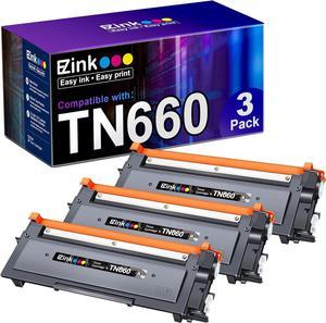 E-Z Ink (TM) Compatible Toner Cartridge Replacement for Brother TN660 TN-660 TN630 High Yield to use with HL-L2300D HL-L2380DW HL-L2320D DCP-L2540DW HL-L2340DW HL-L2360DW MFC-L2720DW Printer (3 Black)