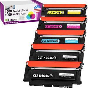 Limeink 4 Compatible Toner Cartridges Replacement for 404s 404 CLT-K404S CLT-C404S CLT-M404S CLT-Y404S Samsung Express Xpress SL-C430W SL-C480FW SL-C480W k404 y404 c480 c430 (2 Black, 1 Each Color)