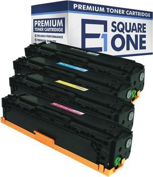 eSquareOne Compatible Toner Cartridge Set Replacement for HP 131X / 131A | CF210X CF211A CF212A CF213A (Black, Cyan, Yellow, Magenta)