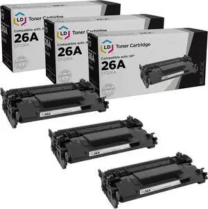 LD Products Compatible Toner Cartridge Replacements for HP 26A CF226A 26X CF226X for M402d M402dn M402dne M402dw M402n MFP M426fdw M426fdn MFP M426dw (Standard Yield Black, 3-Pack)