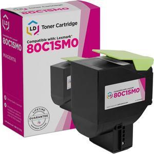 LD Remanufactured Toner Cartridge Replacement for Lexmark 801SM 80C1SM0 (Magenta)