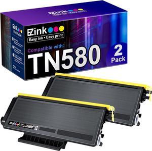 E-Z Ink (TM) Compatible Toner Cartridge Replacement for Brother TN580 TN650 TN550 TN620 High Yield (2 Black)