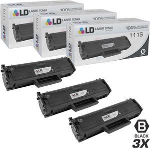 LD Compatible Toner Cartridge Replacement for Samsung MLT-D111S (Black, 3-Pack)