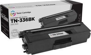 LD Compatible Toner Cartridge Replacement for Brother TN336BK High Yield (Black)