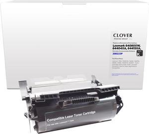 Clover Remanufactured Toner Cartridge for Lexmark 64404XA, 64484XW, 64475XA, 64415XA, X644X11A, 64480XW, X644X01A, X644X21A, 64435XA, 64080XW | Black