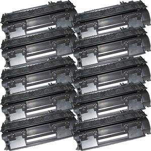 10 Inkfirst Compatible Toner Cartridges Replacement for HP CE505A 05A Laserjet P2035 P2035n P2055dn P2055x