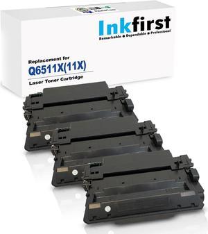 3 Inkfirst Compatible Toner Cartridges Replacement for HP Q6511X 11X Laserjet 2420DN 2420N 2430 2430DTN 2430N 2430TN 2420 2420D