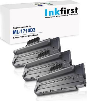 3 Inkfirst® Toner Cartridges ML-1710D3 (ML1710D3) Compatible Remanufactured for Samsung ML-1710 ML1710 Black ML-1740 ML-1750 ML-1755 ML-1500 ML-1510 ML-1510B ML-1710 ML-1710B ML-1710D ML-1710P