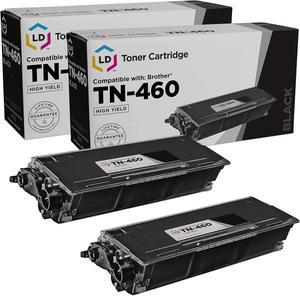 LD Products Compatible Toner Cartridge Replacement for Brother TN460 High Yield (Black, 2-Pack) for use in MFC-1260, MFC-1270, MFC-2500, MFC-8300, MFC-8500, MFC-8600, MFC-8700, MFC-9600, & MFC-9650