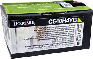 Lexmark C540H4YG C540 C543 C544 C546 X543 X544 X548 Toner Cartridge (Yellow) in Retail Packaging