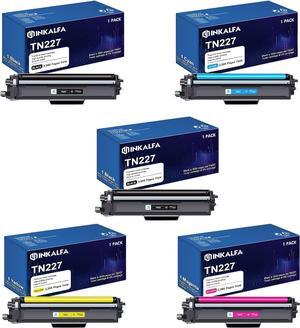 TN227 TN223 High Yield Toner Cartridge 5-Pack Compatible Replacement for Brother TN-227BK/C/M/Y High Yield TN227 TN223 TN-227 TN-223 TN227BK for MFC-L3770CDW MFC-L3710CW HL-L3270CDW HL-L3290CDW Toner