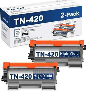 TN420 TN450 Black Toner Cartridge High Yield 2 Pack Replacement for Brother TN-420 TN-450 TN 420 TN 450 DCP-7060D 7065DN HL-2230 2240 2270DW 2280DW Intellifax 2840 2940 MFC-7360N 7860DW Printer Toner TN420 TN450 Black Toner Cartridge High Yield 2 Pack Replacement for Brother TN-420 TN-450 TN 420 TN 450 DCP-7060D 7065DN HL-2230 2240 2270DW 2280DW Intellifax 2840 2940 MFC-7360N 7860DW Printer Toner