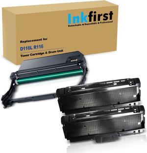 3PK-2 Toner Cartridges + 1 Drum Unit D116L R116 Inkfirst® Compatible Remanufactured for Samsung D116L R116 (2 toner + 1 drum) Xpress M2825DW M2825ND M2826 M2875 M2875FD M2875FW M2876 M2625 M2625D M26