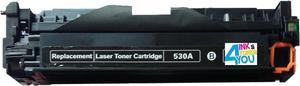 Ink & Toner 4 You ® Compatible Black Laser Toner Cartridge for HP CC530A (304A) Works With HP Color LaserJet CM2320NF Color Laserjet CM2320FXI Color Laserjet CM2320n Color Laserjet CP2020 Color Laser