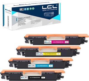 LCL Remanufactured Toner Cartridge for HP 130A CF350A CF351A CF352A CF353A (4-Pack, Black, Cyan, Magenta, Yellow) for HP Color Laserjet Pro MFP M176 M176FN M177 M177FW M176n