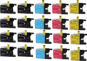 Virtual Outlet ® Compatible Inkjet Cartridges for Brother LC-75 LC75 LC 75 LC-75XL, LC-75BK LC-75C LC-75M LC-75Y High Yield Compatible with Brother MFC-J6510DW, MFC-J6710DW, MFC-J6910DW, MFC-J280W, M