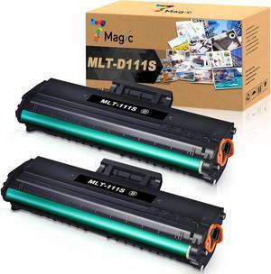 7Magic Compatible Toner Cartridge Replacement for Samsung MLT-D111S Xpress M2020 M2022 M2026 M2070 M2020W M2022W M2026W M2070W M2070FW Printer (Black, 2-Pack)