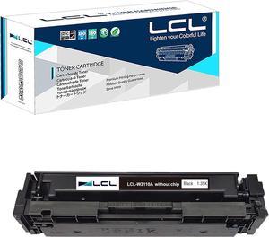 Without Chip LCL Compatible for HP 206A 206X W2110A W2110X 1Pack Black Toner Cartridge for HP Color Laserjet PRO MFP M255 M255DW M255NW M282N 282NW M283 283FW M283FDW M283cdw Series Printer