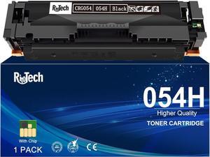 054 Black Toner Cartridge, 1 Pack No Fading Compatible Replacement for Canon 054H CRG-054 to use with Color imageCLASS MF642Cdw MF644Cdw MF641Cdw MF644Cdw LBP622Cdw Laser Printer, with Upgraded Chip