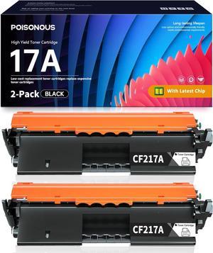 17A CF217A Toner Cartridges High Yield (with Chip) Black Replacement for HP 17A CF217A Toner Pro M102w MFP M130fn M130fw M130nw Series Printer Ink 2 Pack