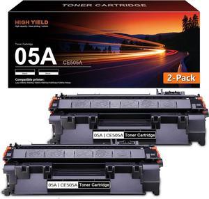 2-Pack Black 05A | CE505A Toner Cartridge Replacement for HP Laserjet P2035 P2035n P2055 P2055d P2055dn P2055x Printer Toner - by VaserInk