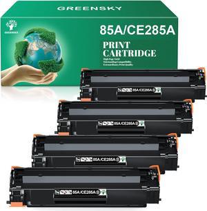 GREENSKY Compatible Toner Cartridges Replacement for HP 85A CE285A for HP Laserjet Pro P1102W P1109W M1212NF M1217NFW Printer (Black, 4-Pack)