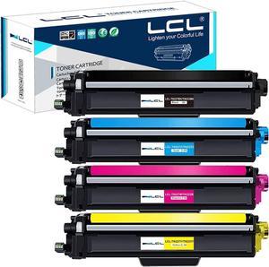 LCL Compatible for Brother TN227 TN223 TN-227 TN-223 TN227BK TN227C TN227M TN227Y (4-Pack, Black Cyan Magenta Yellow) with CHIP Toner Cartridge for Brother HL-L3210CW HL-L3230CDW MFC-L3710CW