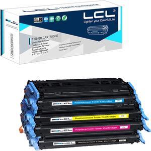 LCL Remanufactured for HP 124A Q6000A Q6001A Q6002A Q6003A (4-Pack,Black,Cyan, Magenta,Yellow) Toner Cartridge for HP Laserjet 1600 2600 2605 1015 1017Color Series