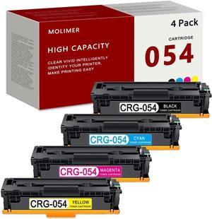 CRG054 CRG-054 Cartridge 054 Black/Cyan/Magenta/Yellow Toner Cartridge Replacement for Canon 054 Color ImageClass MF644Cdw MF642Cdw LBP622Cdw MF642c MF641cw Printer Ink 4 Pack