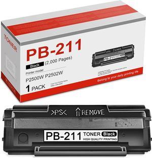 PB-211 PB211 PB-211EV PB 211 Toner Cartridge Replacement for Pantum PB211 P2500W P2502W M6550NW M6600NW Printer Yeilds up to 2000 Pages Black 1-Pack