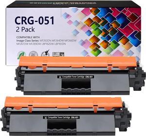 CRG-051 Toner CartridgeCompatible for Canon CRG051 ,051 Black Toner Cartridge for ImageCLASS LBP162dw MF267dw MF269dw LBP160 Series MF260 Series (2 Pack)