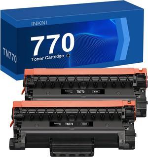 InkNI TN770 TN-770 Toner Compatible Replacement for Brother TN 770 TN770 Toner Cartridge for HL-L2370DW HL-L2370DWXLL MFC-L2750DW MFC-L2750DWXL Printer Black,2-Pack