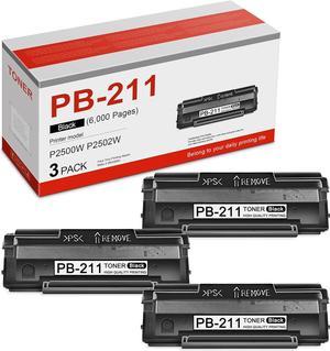 PB211 PB-211 PB 211 PB-211EV Toner Cartridge Replacement for Pantum PB 211 P2500W P2502W M6550NW M6600NW M6552NW Printer Toner 3 Pack