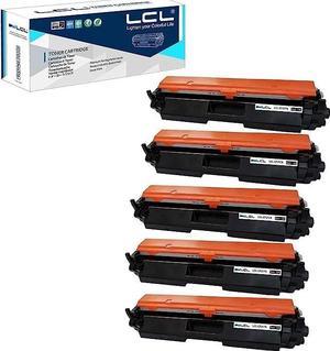 LCL Compatible for HP 17A CF217A with Chip (5-Pack,Black) Toner Cartridge for HP Laserjet Pro MFP M130 M130a M130fn M130fw M130nw HP Laserjet Pro M102 M102a M102w