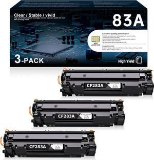 83A Toner Cartridge Black | Replacement for HP Replacement M201dw, MFP M125nw, MFP M127fn, MFP M127fw, MFP M225dn, MFP M225dw Pinter | for HP 83A Toner Cartridge CF283A Black 3-Pack