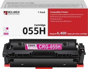 055H Magenta Toner Cartridge High Yield Replacement for Canon 055H Color imageCLASS MF741Cdw MF743Cdw MF745Cdw MF746Cdw LBP664Cdw Printer Ink 1Pack, 3018C001