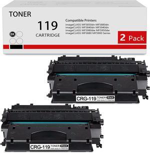 CRG-119 Toner Cartridge 119 (3479B001) Black Replacement for Canon 119 ImageClass MF414dw MF416DW MF419DW MF5950DW MF5960DN LPB251DW LPB253DW LPB6670DN Printer Toner 2-Pack