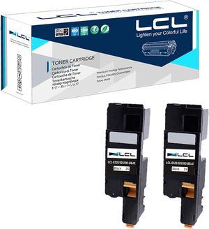 LCL Compatible for Dell E525W E525 525 593-BBJX (2-Pack,Black) Toner Cartridge for Dell E525w; Color Multifunction Printer E527dw