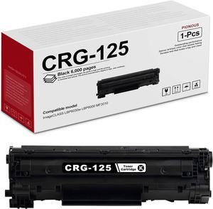 PIONOUS CRG125 3484B001 125 CRG-125 Toner Cartridge Replacement for Canon imageCLASS LBP6000 LBP6030w MF3010 Printer Toner (Black, 1Pack)