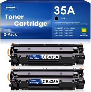 35A Toner Cartridge CB435D Black High Yield Replacement for HP 35A CB435A Toner P1002 P1003 P1004 P1005 P1006 P1007 P1008 P1009 Printer Ink 2 Pack