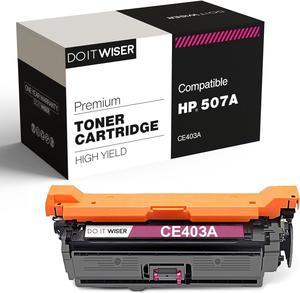 Do it Wiser Remanufactured Toner Cartridge Replacement for HP 507X HP 507A CE402A HP Laserjet Enterprise M551n M551dn M551xh M570dw M570dn M575c M575dn M575f (Magenta)