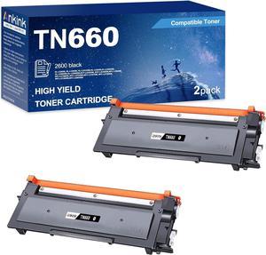 High Yield TN660 TN630 Black Toner Cartridge Replacement for Brother TN-660 630 to Use with MFC-L2700DW L2720DW L2740DW HL-L2300D L2320D L2360DW L2380DW DCP-L2540DW Laserjet Printer2 Pack