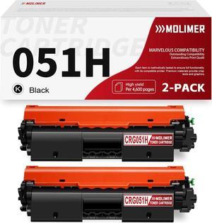 CRG-051H Toner Cartridge Black High Yield Replacement for Canon 051 Toner ImageCLASS LBP162dw MF267dw MF269dw LBP160 Series MF260 Series Printer Ink 2 Pack | \u200e2169C001