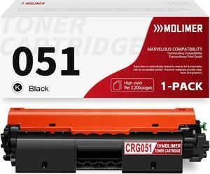 CRG-051 Black Replacement for Canon Toner Cartridge 051 ImageCLASS LBP162dw MF267dw MF269dw LBP160 Series MF260 Series Printer Ink 1 Pack | \u200e2168C001