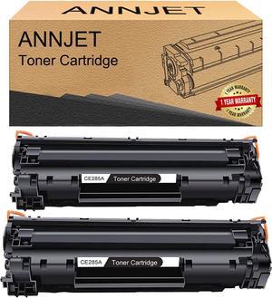 ANNJET 2 Pack Compatible Toner Cartridge Replacement for HP 85A CE285A to use with Laserjet Pro P1102W Pro P1109W M1212NF M1217NFW (2 Black, 2-Pack)