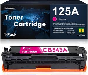 125A Toner Cartridge Remanufactured CB543A High Yield Replacement for HP 125A CP1215 CP1515n CP1518ni CM1312 MFP CM1312nfi MFP Printer, Magenta 1 Pack