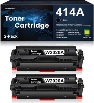 [High Yield,with Chip] 414A Toner Black W2020A Replacement for HP 414A Toner Cartridge Color Enterprise M455dn MFP M480f Pro M454dn Pro M454dw Pro MFP M479fdn Pro M479fdw Printer Ink 2 Pack