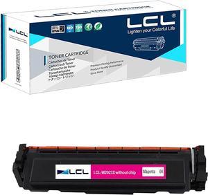 Without Chip LCL Compatible for HP 414A 414X W2023A W2023X (1-Pack,Magenta) Toner Cartridge for HP Color Laserjet Pro MFP M479fdw M454dw M479dw M454dn M479 M454 M479fnw Printer