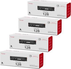 CRG-128 Cartridge 128 Black Toner Cartridge High-Yield Replacement for Canon CRG128 128 ImageCLASS MF4770n MF4450 MF4880dw MF4570dw MF4890dw Printer Ink, 4-Pack 3500B001