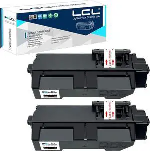 Ennovor LCL Compatible Toner Cartridge Replacement for Kyocera TK1162 TK-1162 1T02RY0US0 P2040DN P2040DW P2040 (2-Pack Black)